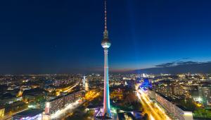 Berlin nocą, Niemcy.